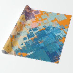 Contemporary art. Colourful texture. Modern artwor Wrapping Paper