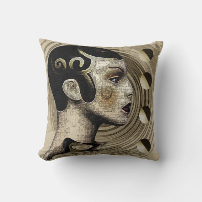 Contemporary:  Art Deco/Art Nouveau Style Cushion (Front)
