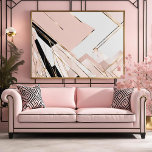 Contemporary Art Deco Inspired unframed Poster<br><div class="desc">This Art Deco inspired minimalist poster is a perfect blend of contemporary design and classic elegance. This stunning piece features a harmonious composition of geometric shapes, embodying the essence of the Art Deco era. The design is set against a crisp white background, enhancing the visual impact of the artwork. The...</div>