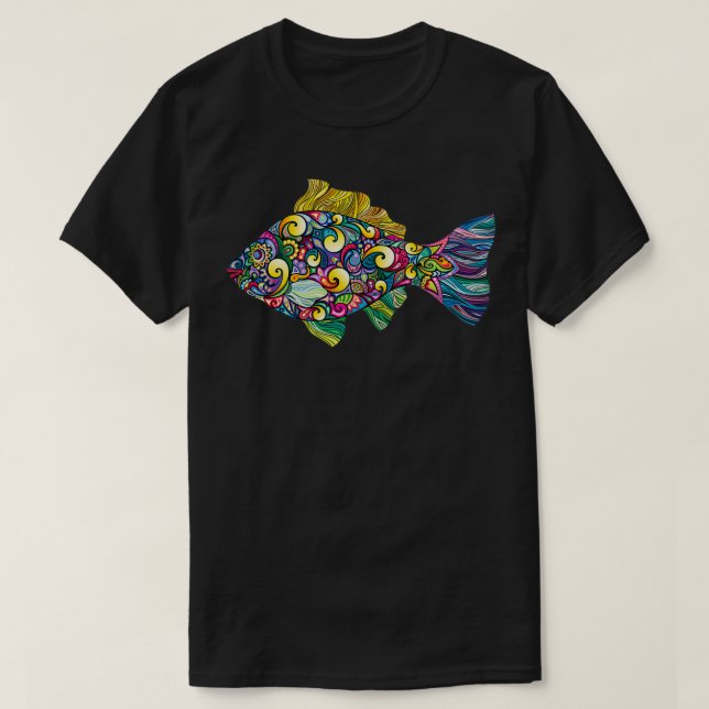 Contemporary Art Fish T-Shirt (Design Front)