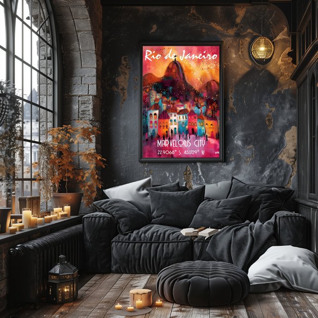 Contemporary Art of Rio de Janeiro Vibrant. Poster (Creator Uploaded)