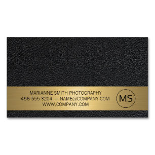 Contemporary Art   Photographer   Leather Magnetic Business Card