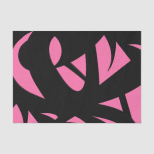 Contemporary Art Pink / Black Tissue Paper