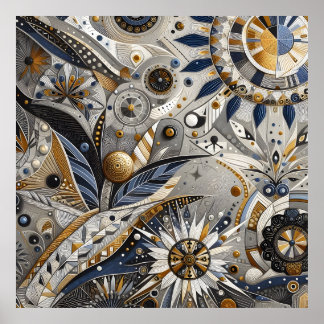 Contemporary art poster