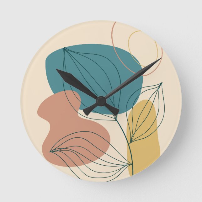 Contemporary art posters round clock (Front)