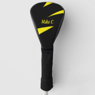 Contemporary Art Yellow / Black Personal Golf Head Cover