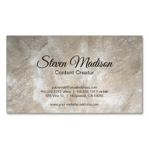 Contemporary Artistic Classic Magnetic Business Card