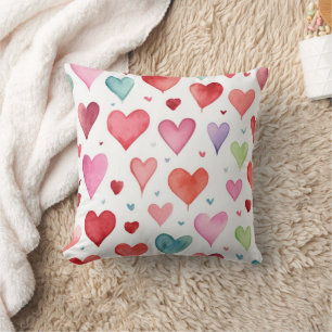 Contemporary Baby Girl Nursery Heart Pattern Cushion
