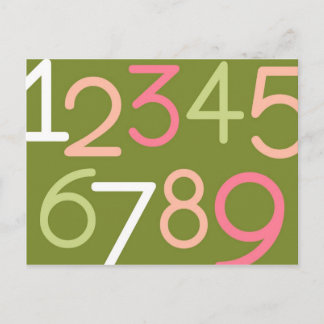 Contemporary Baby | Numbers II Postcard
