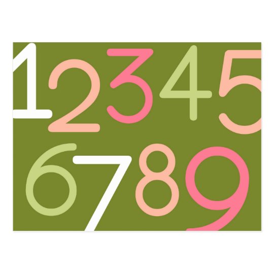 Contemporary Baby | Numbers II Postcard