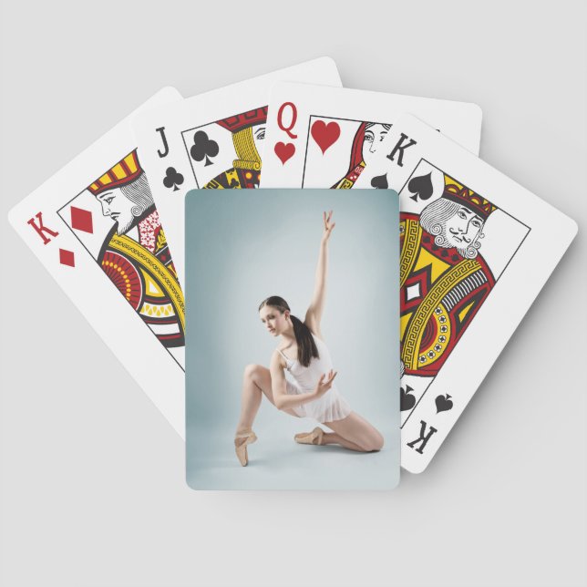 Contemporary ballet dancer playing cards (Back)