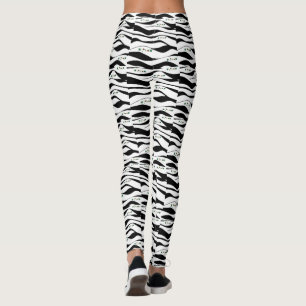 Contemporary Black and White Leggings