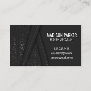 Contemporary Black Luxury Texture Background Business Card