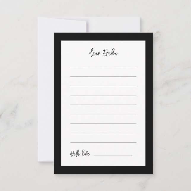 Contemporary black Time capsule 1st Birthday Card (Front)