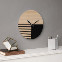 Contemporary Block Stripes Pattern On Faux Wooden