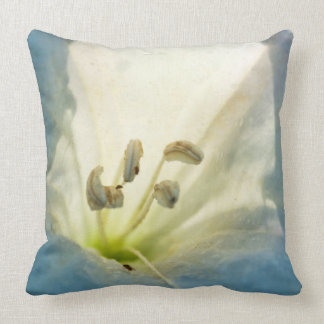 Contemporary blue and white cushion
