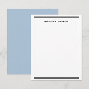 Contemporary Bold Two Border Professional Personal Card