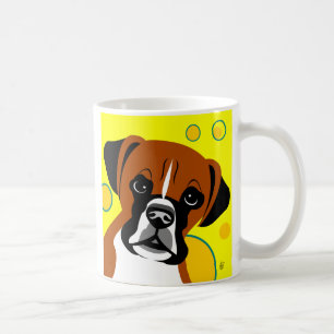 Contemporary Boxer Dog Mugs