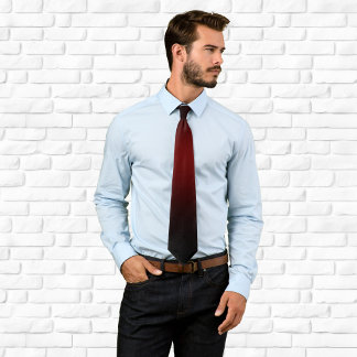 Contemporary Burgundy and Black Ombre Tie
