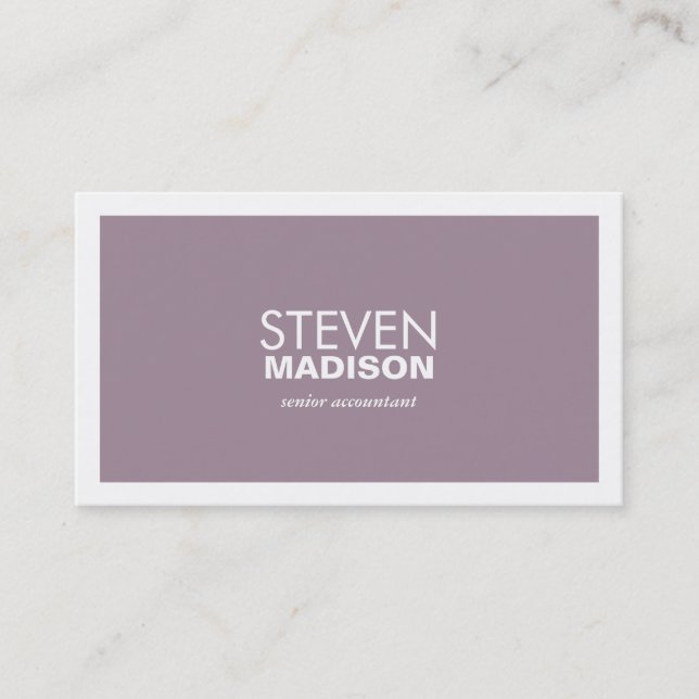 Contemporary Business Card (Front)