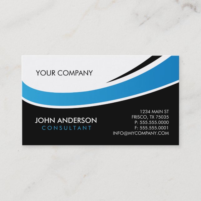 Contemporary Business Card (Front)