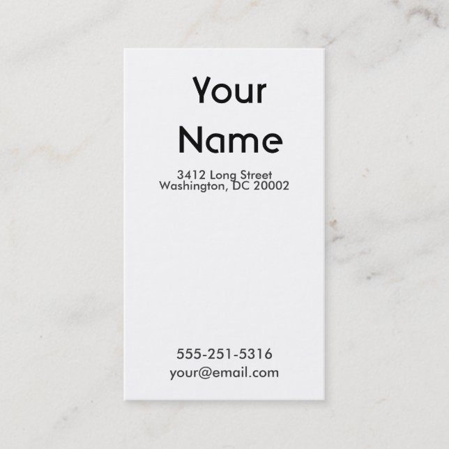 Contemporary Business Card (Front)