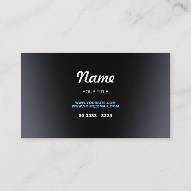 Contemporary Business Card (Front)