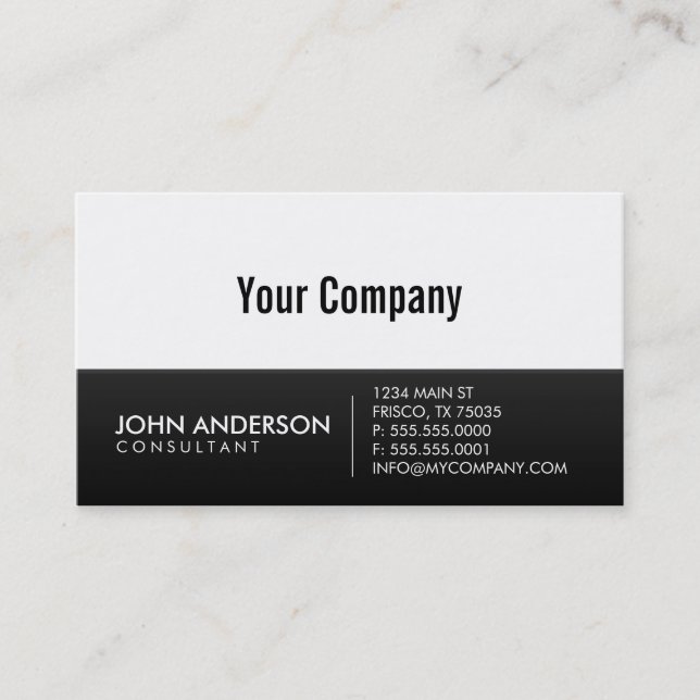 Contemporary Business Card (Front)