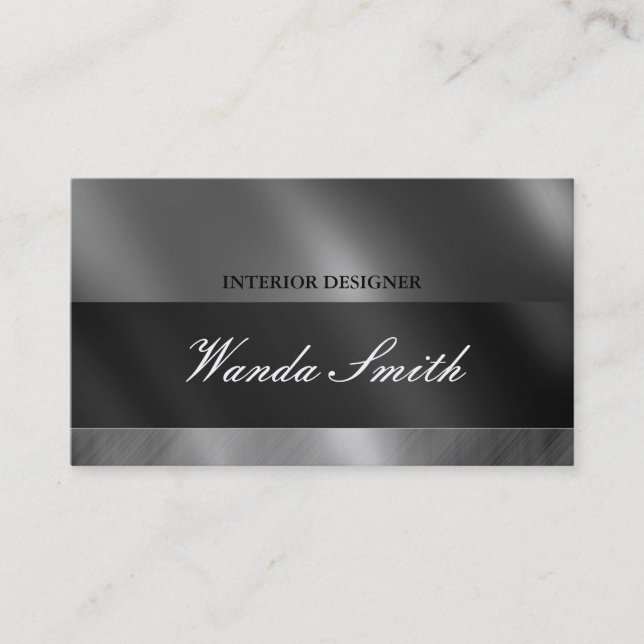 Contemporary Business Card 2 Sided (Front)