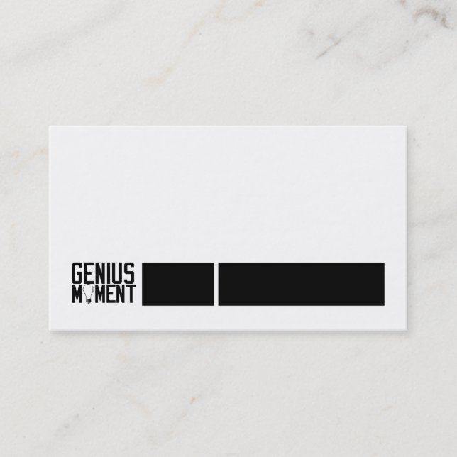 Contemporary Business Card (Deux) (Front)