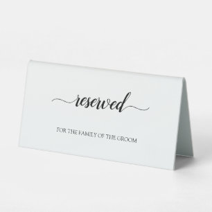 Contemporary Calligraphy Wedding Reserved