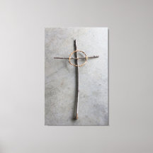 Contemporary Celtic Cross of Sticks and Vines