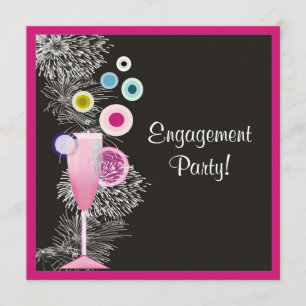 Contemporary Champagne Engagement Announcement