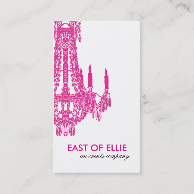 Contemporary Chandelier Business Card (Front)