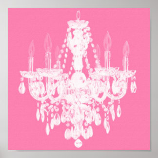 Contemporary Chandelier Silhouette Art - Print #1