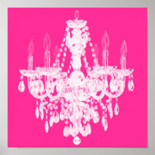 Contemporary Chandelier Silhouette Art - Print #1