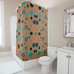 Contemporary Chic Dots Shower Curtain