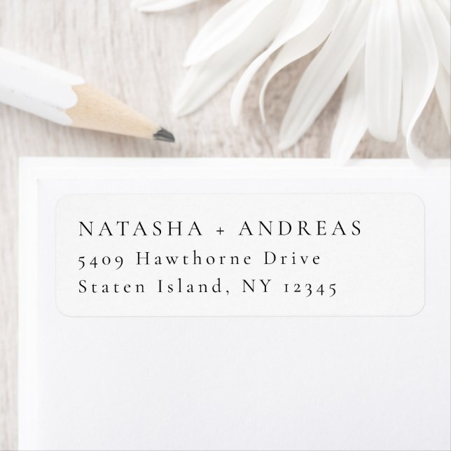 Contemporary Chic Minimalist Address Label (Insitu)