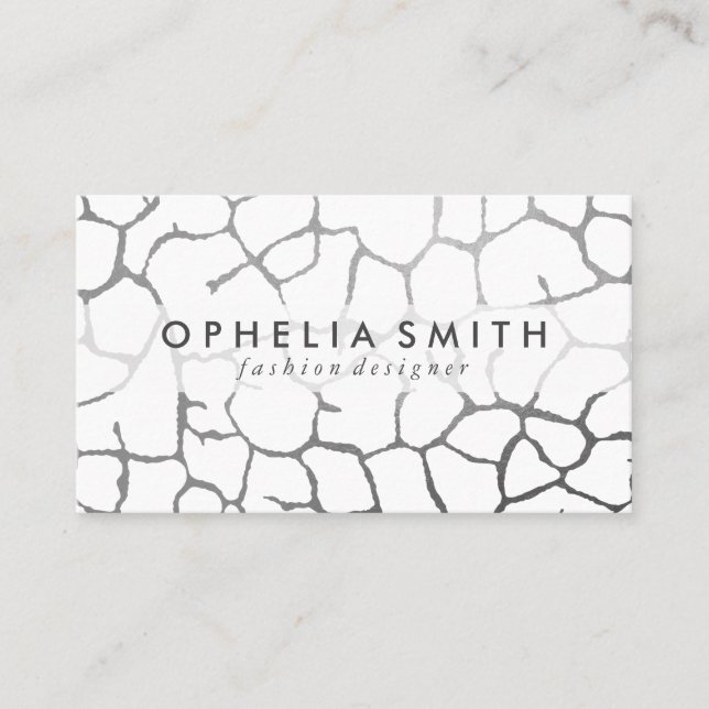 Contemporary Chic Pattern Business Card (Front)