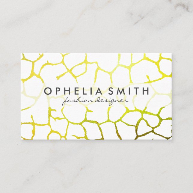 Contemporary Chic Pattern Business Card (Front)
