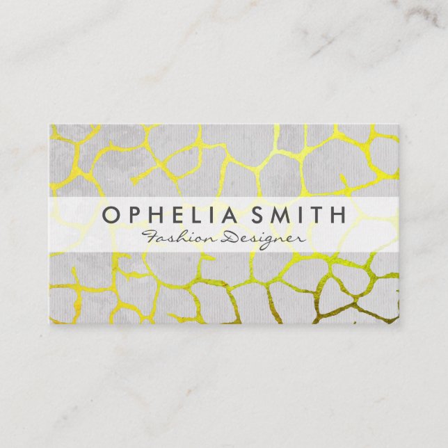 Contemporary Chic Pattern Business Card (Front)