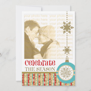 Contemporary Christmas 5 x 7 Photo Cards