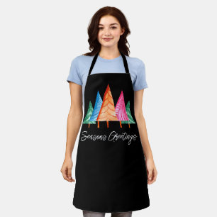 Contemporary Christmas All-Over Print Apron