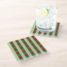 Contemporary Christmas Chequerboard Pattern 
