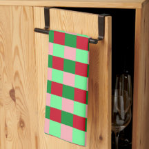 Contemporary Christmas Chequerboard Pattern 