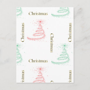 Contemporary Christmas Holiday Postcard