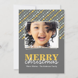 Contemporary Christmas Photo Card