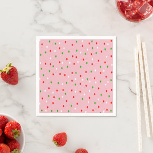 Contemporary Christmas Polka Dots Napkin