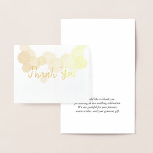 Contemporary Circles Thank You Foil Card