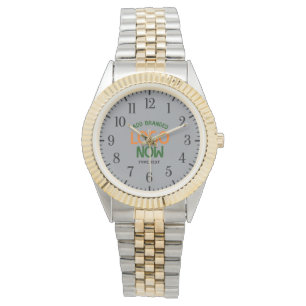 CONTEMPORARY CLEAN GOLD SILVERY ASH FASHIONABLE WATCH
